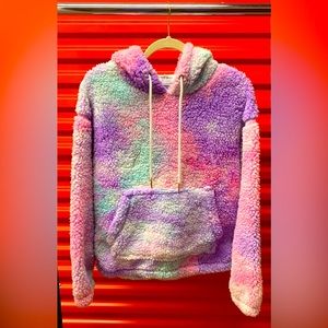 Street Wear Society Tye Dye Sherpa Pullover